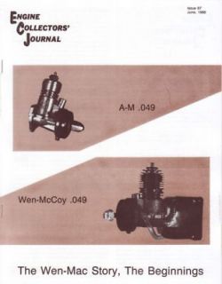 Wen Mac Index Wen McCoy Glow Needle Valves Engine Collectors Journal