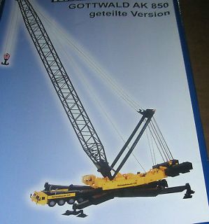 MOBILE GOTTWALD AK 850 HEAVY LIFT CRANE w/ OUTRIGGERS  22 inch TALL
