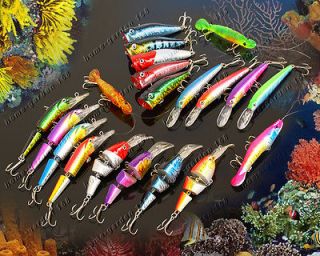 20pcs lot FISHING LURES TACKLE vibration Hook 20 color swimming action