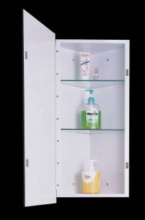 CMC 1430 14x30 Corner Mounted Mirrored Bathroom Medicine Cabinet