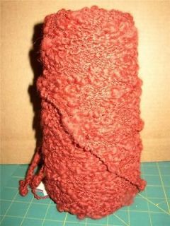 YARN / DOLL HAIR   1 LB OR MORE BURNT ORANGE BUMPY POLY COTTON ON CONE