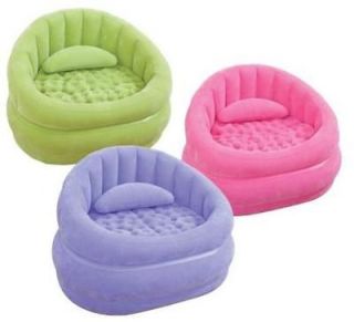 Intex Flocked LoungN Chair Beanless Bag Sofa With Back Cushion (Color