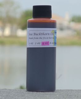 Pure Sea Buckthorn Fruit Oil 1 oz 2 oz 4 oz 8 oz Free shipping