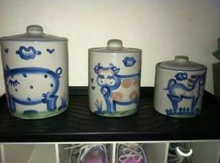 Mary Hadley Canisters with Lid (Cow, Horse, Pig)