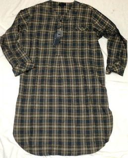 tags Mens FLANNEL NIght Shirt , SIZESM 100% Cotton+