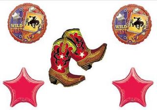 Wild West Rodeo Cowboy Birthday Party balloons Decorations Supplies