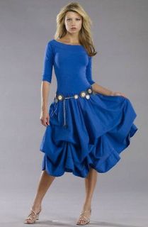 Off Shoulder Dress w Interior Ties Style 393T Garment Dyed Variations
