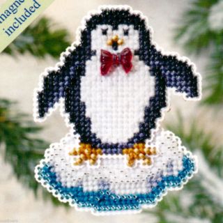 Proud Penguin Beaded Ornament Kit Mill Hill 2009 Winter Holiday