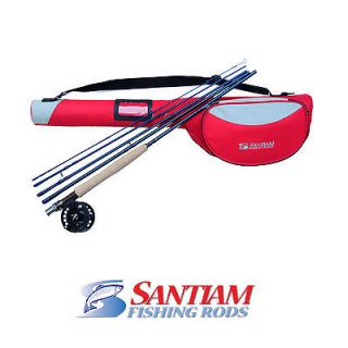 PC 3/4WT SANTIAM FISHING RODS FLY ROD PACKAGE WITH REEL AND DLX