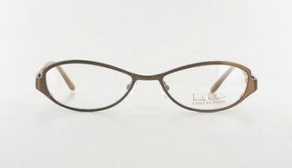 Miller Condesa Brown Eyeglasses Metal Rhinestone Eyeglass Frame Rx