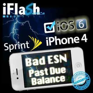 FULLY Flash / Activate Sprint iPhone 4 Bad ESN To Page Plus w/ Web 3G