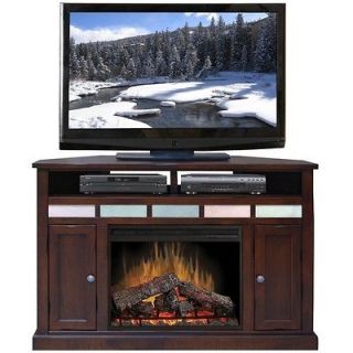 corner fireplace tv stand