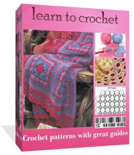 Learn How To Crochet + 830 patterns with great guides on CD Disk