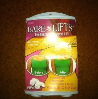 Package Instant Bare Breast Lifts Invisible Tape Fits A B C D Cup 10