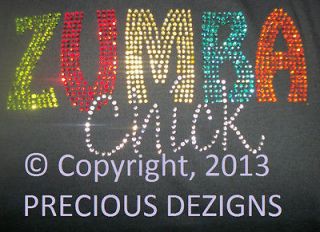 Zumba multi color rhinestone shirt