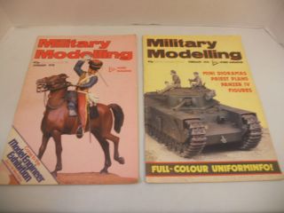Military Modeling Magazine January 1978 February 1978 Lot of 2 Hobby