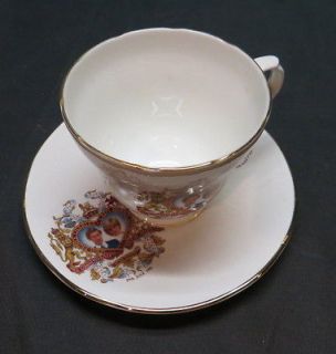Prince Charles & Lady Diana Cup & Saucer Crown Trent Fine Bone China