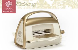 ANNA GRIFFIN Gold Cuttlebug Machine & 5 Embossing Folders   LIMITED