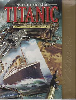 on the TITANIC   Murder mystery Book and Jigsaw Puzzle   please look