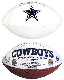 Dallas Cowboys NFL Embroidered Signature Series Football