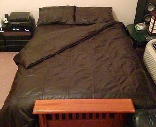 SOFT SHEEP NAPPA REAL LEATHER KING SIZE BEDSHEET WITH TWO PILLOWS