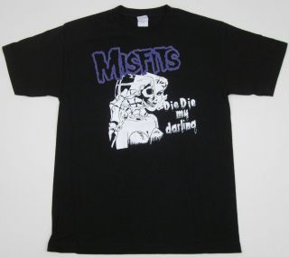 MISFITS Die Die My Darling T shirt Danzig Horror Punk New Tee S,M,L,XL