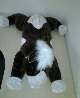 45 Huge Dan Dee Brown White Horse Lying Down Stuffed Animal Plush