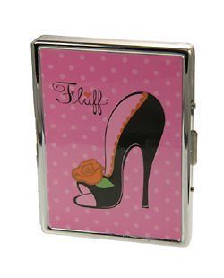 New Fluff Black HeelLeopard Heel ID case/card holder