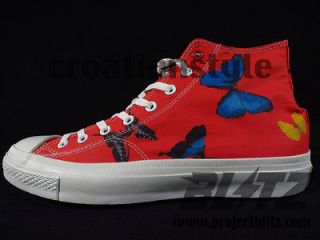 Converse x Damien Hirst CT RED HI BUTTERFLY BLUE YELLOW 119792 missoni