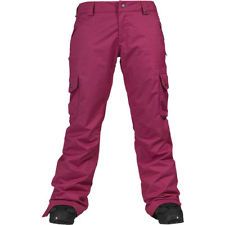 BURTON LUCKY Womens Ski Snowboard 10k Waterproof Pants violet pink L