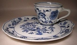 BLUE DANUBE china BLUE DANUBE pattern Snack Set   Plate & Cup