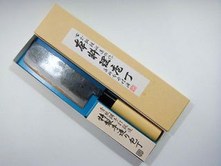 Tanaka Blue steel Nakiri JP chef knife kitchen traditional tools