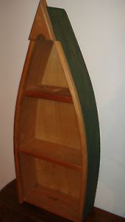 CANOE DECORATIVE WOOD SHELF GREAT FOR CABIN DECORATION 31 HIGH BY 12