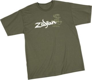 Zildjian Cymbals Military Green Tee T Shirt   All Sizes