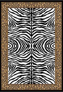 on Zebra Skin Area Rug 2x8 Runner Carpet   Actual 1 10 x 7 3