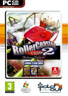 Coaster Tycoon 2 DELUXE EDITION PC Computer Game XP Vista 7 Kids Adult