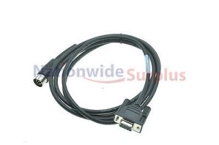 Zebra BL11757 001 Serial Cable Assembly DB 9 9 Pin DIN Male 6Ft