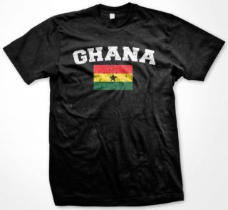 Ghana Country Flag Mens T Shirt Soccer Africa