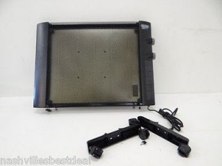DeLonghi Mica Panel Heater with Castors, Black, Portable, HMP1500