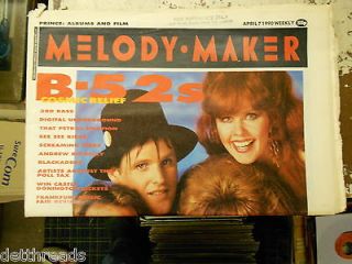 MAKER  4/7/1990 B 52s/Grace Jones/Beats International/ Debbie Harry