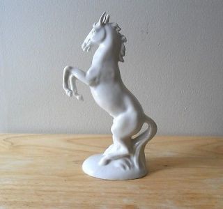 German Democratic Republik Porcelain White Ghost Horse Figurine