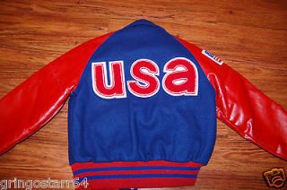 DeLong USA Junior Olympic Team? Varsity Letter Jacket Youth L SEWN