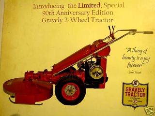 Gravely 90th Anniversary Limited Edition Chromed 2 wheel Tractor 30