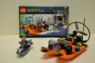 Lego Agents 2.0 8968 River Heist 100% Complete + Instructions & Box