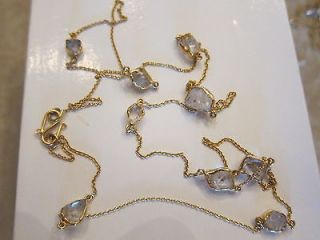 Pippa Small 18k Gold Herkimer Diamond Necklace