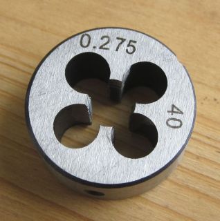 WW Size Die 0.275 x 40 TPI for Watchmakers Lathe