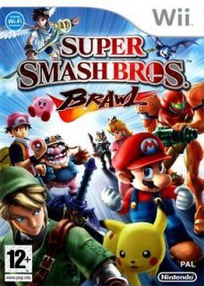 Super Smash Bros Brawl Wii Mario + Pikachu + Sonic