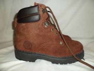 mens Wrangler Work Wear Oil Resistant Brown Size 6.5 Boots