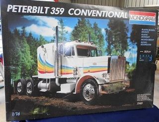  MONOGRAM PETERBILT 359 CONVENTIONAL1/ 16 Scale Model Truck Kit NIB
