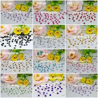 1000pcs diamond confetti U Pick colors&size wedding table decoration